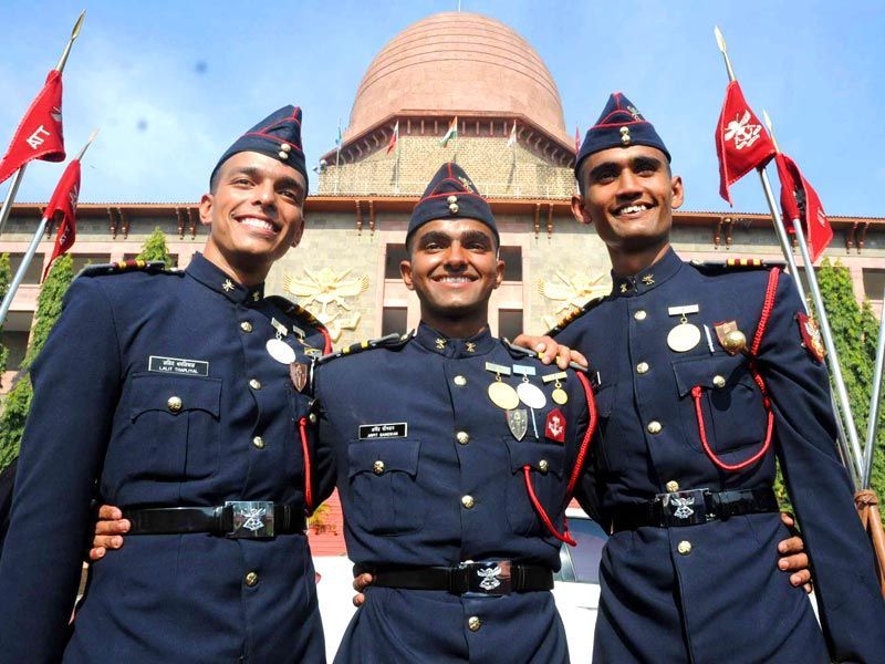 Cadets posing in uniform