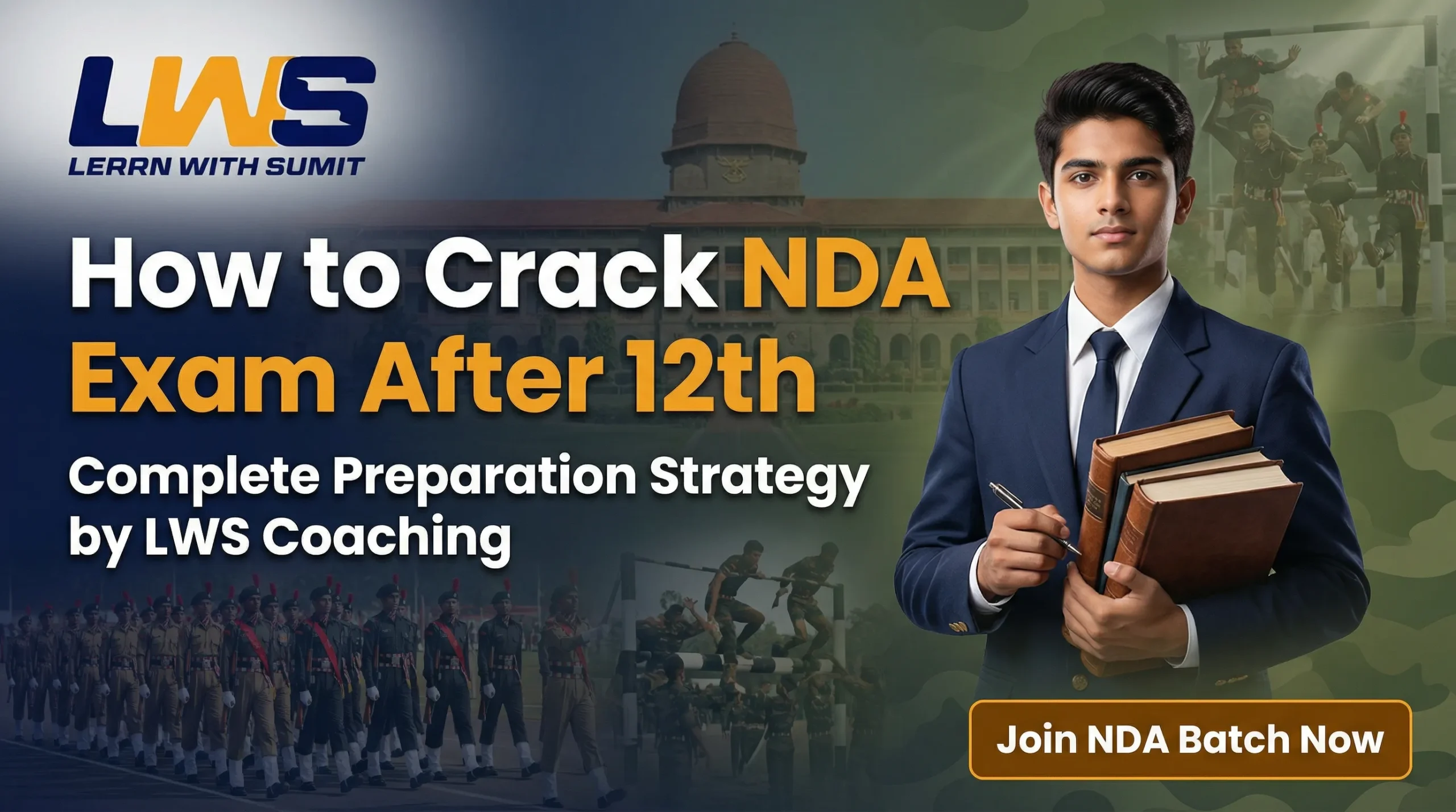 How to Crack NDA After 12th | NDA Preparation Guide – LWS Coaching